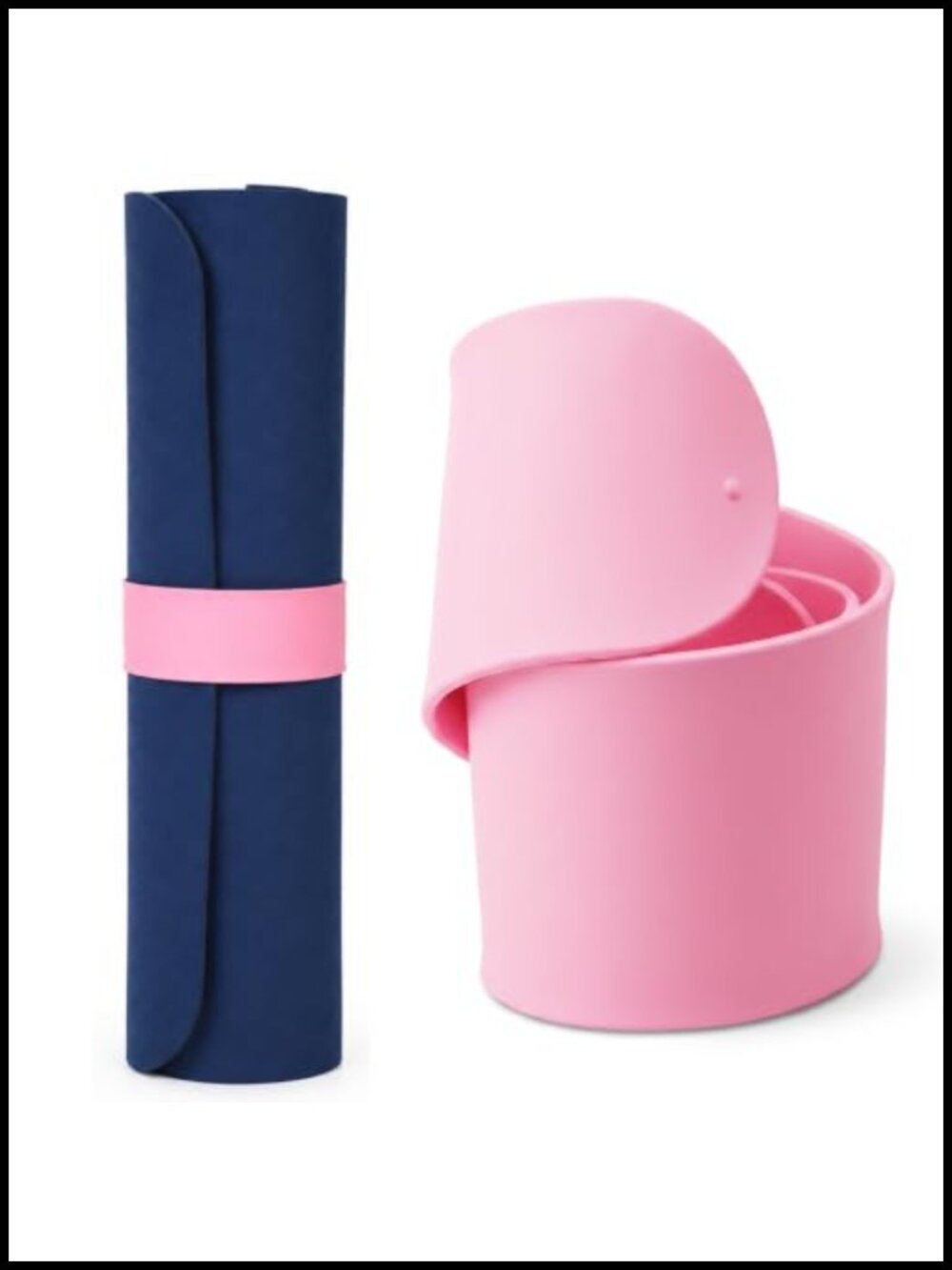 Silicone Yoga Mat Strap One Snap Band Keeps Mats Rolled
